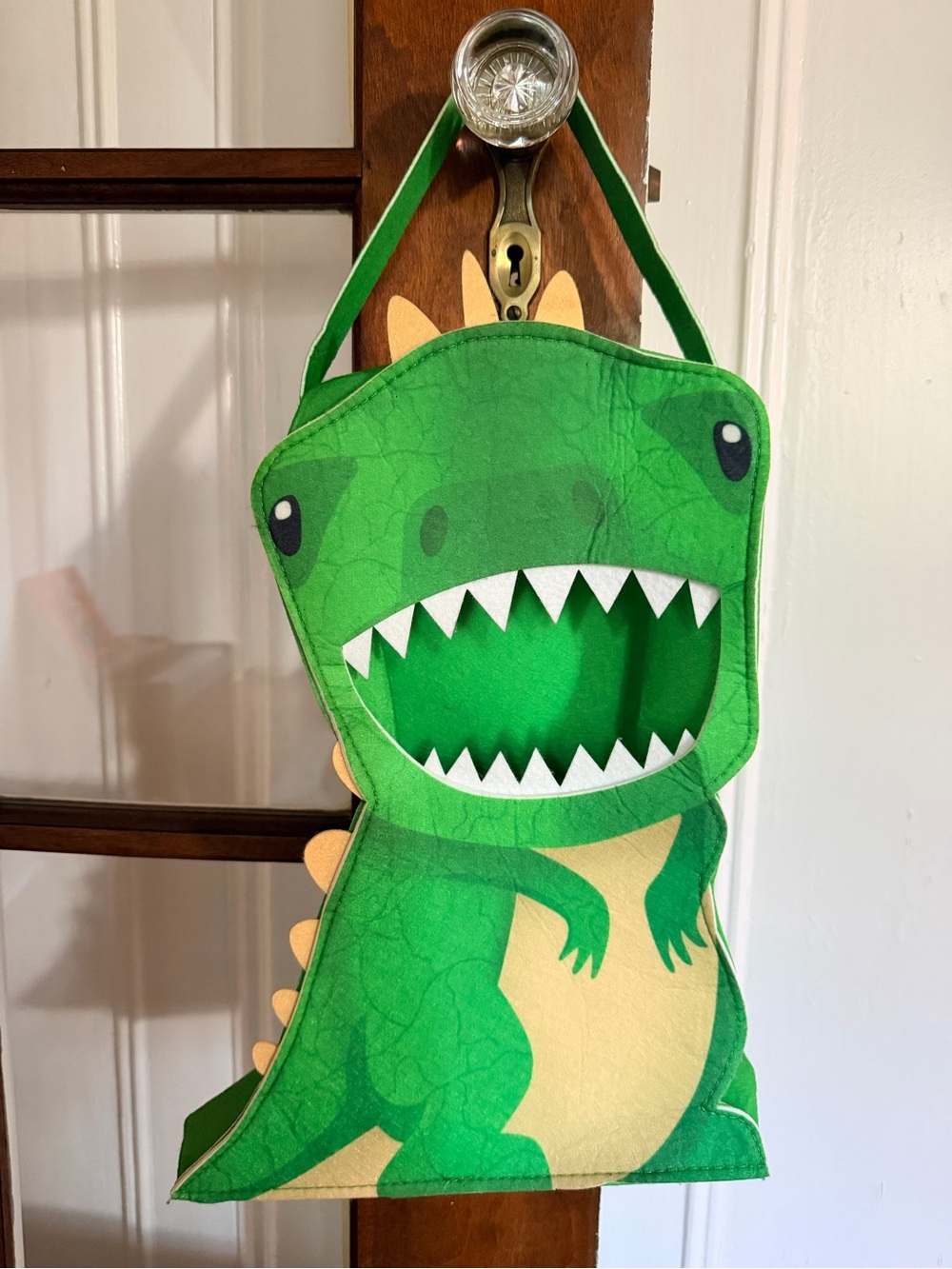 T-rex Dino Halloween Candy Bag - Cute Dinosaur Design